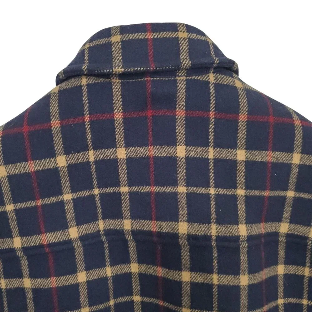 Brooks Brothers Mens M Jacket Plaid Wool Blend Short Coat Plaid Check Heritage - Picture 10 of 15